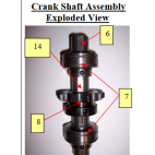 Patty-O-Matic 330A Crank Shaft Assembly Exploded View